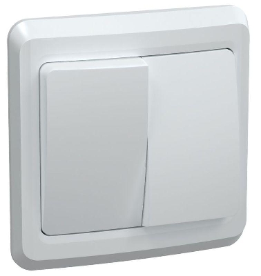 Выключатель 2-кл. СП Вега 10А IP20 ВС10-2-0-ВБ бел. GENERICA EVV20-K01-10-DM