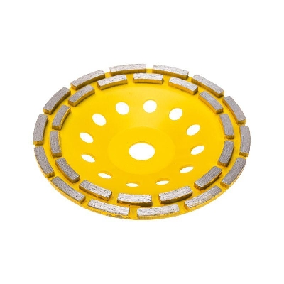 Чашка алмазная шлифовальная двухрядная 180х22.2мм KRANZ KR-90-0253