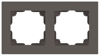 Рамка 2-м СП Accent 6-502-09 титан Intro Б0063723