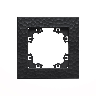 Рамка 1-м Афина фактурная графит Universal A10053-Gr