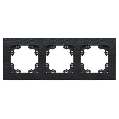 Рамка 3-м Афина фактурная универс. графит Universal A10045-Gr