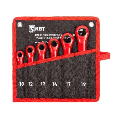 Набор диэлектрических накидных трещоточных ключей НИИ-29 ЭКСПЕРТ КВТ 92331
