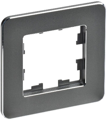 Рамка 1-м BRITE РУ-1-1-Бр метал. титан RE IEK BR-M12-M-01-K48