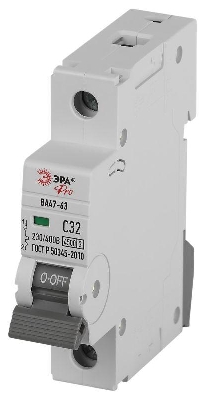 Выключатель автоматический 1п C 32А 4.5кА ВА47-63 PRO ЭРА Б0059410