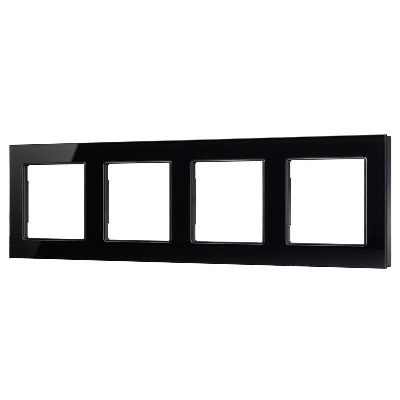 Рамка стеклянная FRM-GLARE-GS-4-BK Arlight 043803