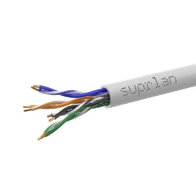 Кабель витая пара U/UTP кат.5E 4х2х0.51 24AWG solid Cu LSZH нг(А)-HF In. Premium 305м (м) SUPRLAN 01-0307-1