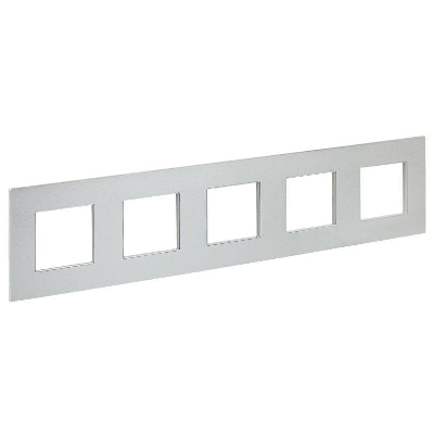 Рамка 5-м SKANDY SK-F35S металл серебр. IEK SK-M52-M-K23