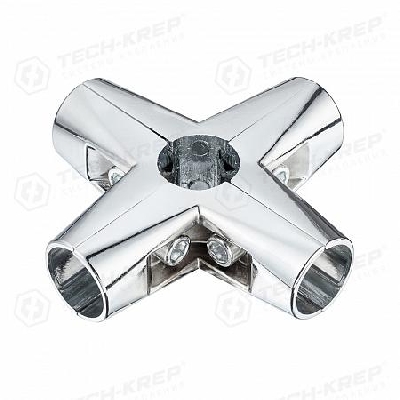 Соединитель 5-ти труб хром (уп.1шт) Tech-Krep/Zitar 127454