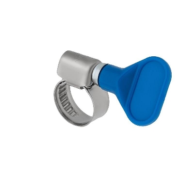 Хомут червячный 10-16/9-0.7мм с ключом нержавеющая сталь W2 Rexant 07-0710-1