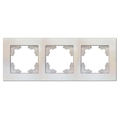 Рамка 3-м Афина универс. жемчуж. Universal A0045-OBr