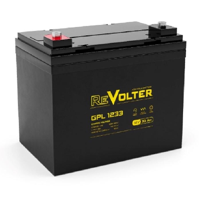 Аккумулятор 12В 33А.ч GPL 1233 REVOLTER 4614040030036