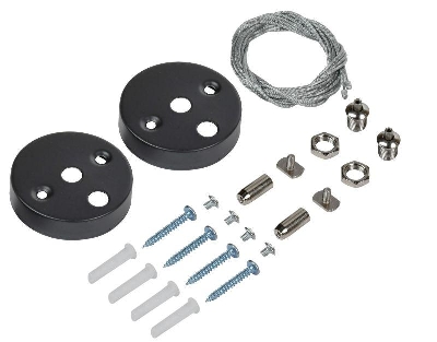 Комплект для подвесного монтажа для PRO свет. LED линейн. черн. IEK LTP-DCKD-KPM-K41