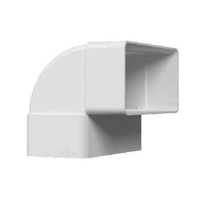 Колено вертикальное пластик 90град. 55х110мм ERA 511КВП