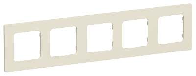Рамка 5-м СП FLITE РУ-5-К-ФлСл сливочный IEK FI-M52-32-20-K86