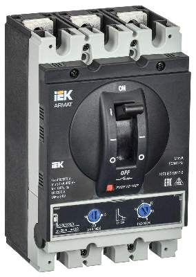 Выключатель автоматический в литом корпусе 3п G 50кА 200А расцепитель термомагнитный регулируемый ARMAT IEK AR-MCCB-3G-050-0200A-ATUC