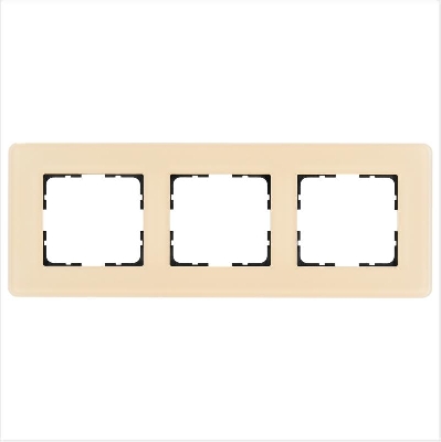 Рамка 3-м G-Glass закругленная стекло матов. тауп Jasmart G1003GT-RM