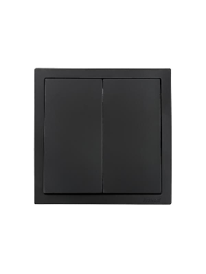 Выключатель 2-кл СП ZIMA IP20 10А безвинт. зажим черн. бархат LEZARD 704-4288-101QC