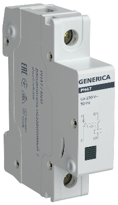Расцепитель независимый РН47 на DIN-рейку GENERICA MVA21D-RN-G