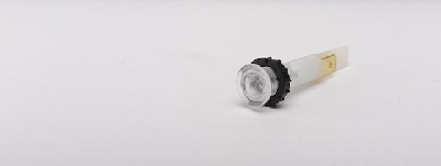 Арматура сигнальная 10мм с зажимами MS 63х08мм и с неоновой лампой 220В бел. EMAS S102NB