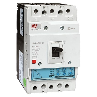 Выключатель автоматический 3п 100А 50кА AV POWER-1/3 ETU2.0 AVERES EKF mccb-13-100-2.0-av