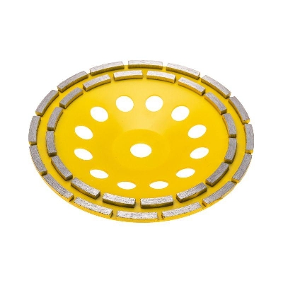 Чашка алмазная шлифовальная двухрядная 230х22.2мм KRANZ KR-90-0254