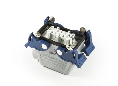 Розетка боковой ввод с фиксаторами 10 полюсов 16А EMAS EBM10PU14