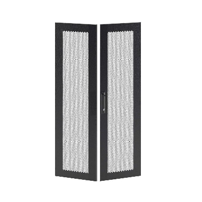 Дверь двустворчатая для IT-CQE 1800х800 перфорир. RAL9005 DKC RBITCPMD1880