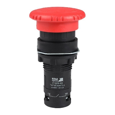 Кнопка аварийного останова OptiSignal Compact D22 С7-ESTR-411 красн. 1НО+1НЗ XB7ES545P КЭАЗ 362131