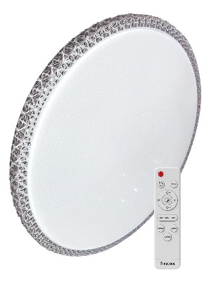 Светильник светодиодный PREMIUM MYSTERY 75Вт 230В 3000-6500К 6000лм IP40 500х85мм настенно-потолочный управляемый с пультом ДУ КОСМОС KSMyst75W