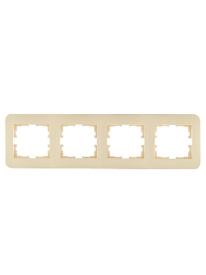 Рамка 4-м ASTI горизонт. крем. LEZARD 7081-0300-149
