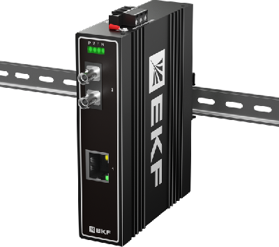 Медиаконвертер 10/100/1000Base-TX в 1000Base-X разъем ST двойн. одномодовое оптоволокно 1550нм TSX EKF TSX-MC1-1GX1GT-ST