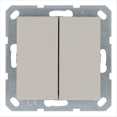 Переключатель перекрестный 2-кл. 10А IP20 механизм тауп Jasmart G3014T