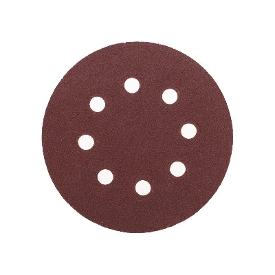 Диск абразивный на ворсовой основе на липучке перфорир. P180 125мм (уп.10шт) Kranz KR-91-1169