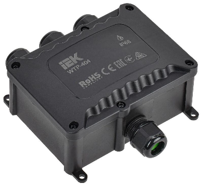 Коробка распределительная герметичная WTP-404 4 ввода IP68 IEK UWB10-O-450-41-04-68