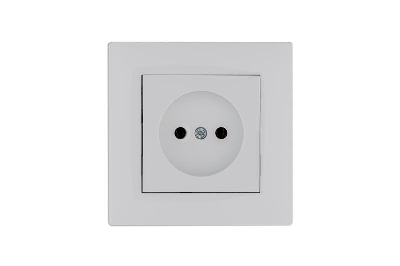 Розетка 1-м Karea RIZZ без заземл. бел. Makel 88001022