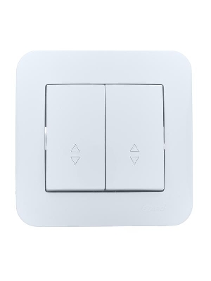 Переключатель проходной 2-кл.СП ASTI 10А IP20 в сборе бел. LEZARD 7081-0202-106