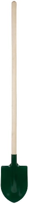 Лопата штыковая 190х350х1420мм ребра жесткости; деревянный черенок КУРС 77212