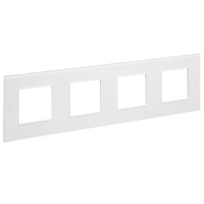 Рамка 4-м SKANDY SK-F24W стекло арктич. бел. IEK SK-M42-G-K01