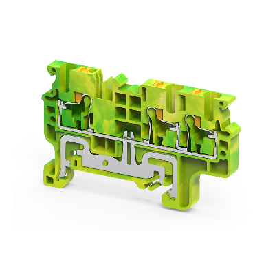 Клемма заземляющая push-in OptiClip CPG-2.5-TRIPLET-PE-I-(0.2-2.5)-PEN КЭАЗ 331857
