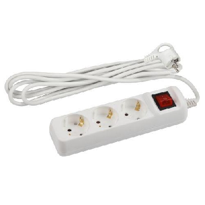 Удлинитель 3х3м с заземл. с выкл. ПВС 3х1.5 16А U-3es-3m-3x1.5 Эра Б0044040