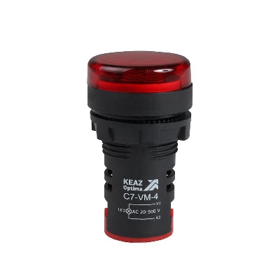 Индикатор напряжения OptiSignal Compact D22 С7-VM-4 красн. 20-500В AC AD22VM КЭАЗ 362189