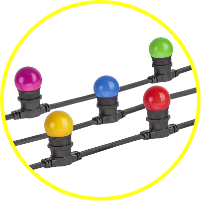 Гирлянда "Белт Лайт" 61 554 NGF-01-100-40-E27-BL 250 патронов (уп.100м) Navigator 61554