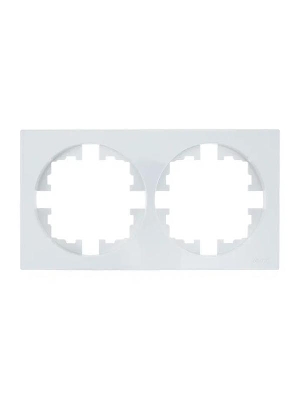 Рамка 2-м OSEN горизонт. квадрат бел. LEZARD 743-0200-147