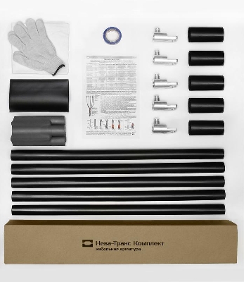 Муфта кабельная концевая 1кВ 1ПКВ(Н)ТпНнг-LS-5х(35-50) с болтов. наконечн. Нева-Транс Комплект 22040110