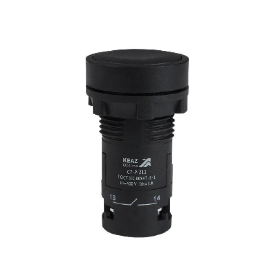 Кнопка OptiSignal Compact D22 С7-P-211 черн. 1НО+1НЗ XB7NA25 КЭАЗ 362043