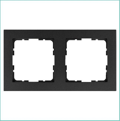 Рамка 2-м G-Classic антрацит Jasmart G1002B