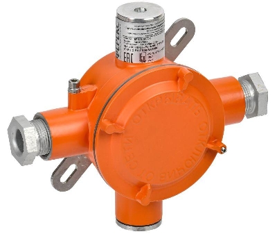 Коробка взрывозащищенная ВРК-41-24-1-d с 4 вводами IEK VRK11-34-4-24-D