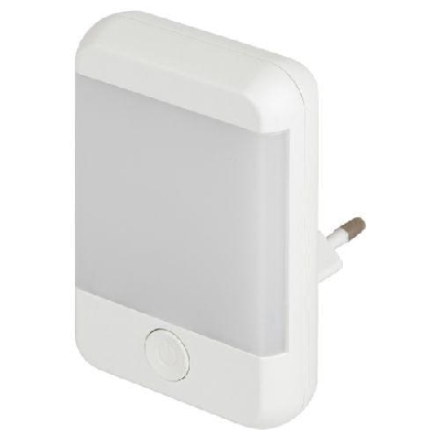 Светильник светодиодный NN-624-SW-W ночник в розетку с выключателем бел. ЭРА Б0057214