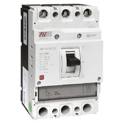 Выключатель автоматический 3п 200А 35кА AV POWER-2/3 TR AVERES EKF mccb-23-200-TR-av