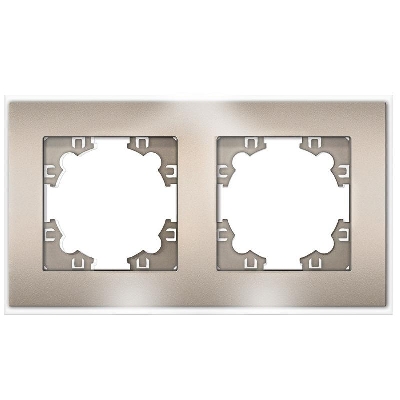 Рамка 2-м Афина стеклянная шампань UNIVersal 2279